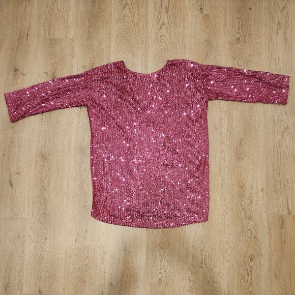 PETITE Sequin Shirt Dress - Picture 1 of 4